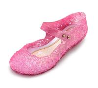 New front Ragazze Principessa Scarpe Frozen Elsa Scarpe da Performance Pacchetto Tacco Ragazze Tacco Alto Bambini Sandali di Cristallo Regali di Natale per Bambina,Raso,24