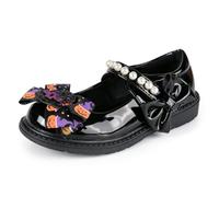 New front Scarpe Mary Jane per Principessa Bambine Halloween Fiocco con Stampa Scolastici Feste con Tacchi Eleganti per Ragazza Cerimonia Festa Cosplay