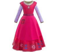 New front Wish Costume Dahlia Abiti da wish Gioco di ruolo ragazze manica lunga palco performance costume abito Compleanno Cosplay Natale Carnevale Halloween Dress Up,Rosso 150