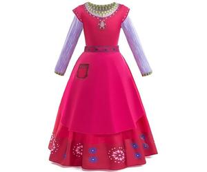 New front Wish Costume Dahlia Abiti da wish Gioco di ruolo ragazze manica lunga palco performance costume abito Compleanno Cosplay Natale Carnevale Halloween Dress Up,Rosso 100