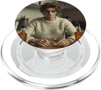 New Funny Distressed Male Doll Face Meme, Big Glass PopSockets PopGrip per MagSafe