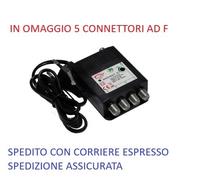 NEW GBS 44166 Amplificatore TV di linea da interno VHF/UHF 4uscite 25dB LTE