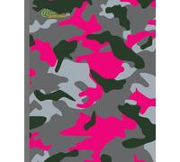 New Generation - Camouflage Pink - Composition Notebooks 7.5 x 9.25 Inches, Wide Ruled, 120 Pages: New Generation - School Days with Style