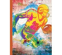NEW GENERATION - Football - Large lined hardcover journal notebook for women , men, 8.5 x 11 Inches with 120 ruled pages , great for Note Taking ... ,Travel ,Business ,Work ,School ,College.