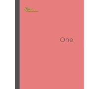 New Generation - One - Executive Notebook in 8.25 x 11 Inches with 120 ruled pages is ideal for school, work, journaling, and note-taking.