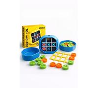 New Generation Pro Gioco Elettronico Tris 5 in 1 per Bambini - Tic Tac Toe Interattivo Ricaricabile USB - Gioco Educativo da Tavolo per Famiglia e Viaggio (azzurro)