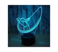 New Golf Night Light Led 3d Illusion Table Lamp with Remote Control 16-Color Changing Night Light for Bedroom Decoration Birthday Christmas Gift Cabin