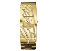 New-Guess Color Oro S/Acciaio + Cristallo Pave Logo Bracciale Orologio U15045L1