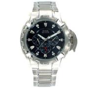 New-Guess S/Acciaio Multifunzione Argento, Quadrante Blu Impermeabile Uomo