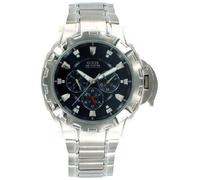 New-Guess S/Acciaio Multifunzione Argento, Quadrante Blu Impermeabile Uomo