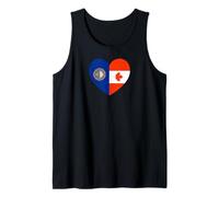 New Hampshire And Canada Flags: Heart Shaped Unity Canotta