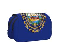 New Hampshire bandiera dello Stato stampa trucco Cosmetic Bag Stationary Kawaii Pencil Box Pouch Gadget Organizer Bag con cerniera