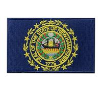 New Hampshire state bandiera ricamato emblema toppa NH patch