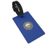 New Hampshire State Flag Print Funny Travel Tags per valigie facile identificazione fissaggio sicuro
