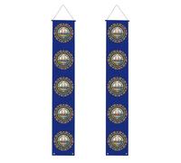New Hampshire State Flag Print Halloween Door Banner,Banner portico per porta d'ingresso,Decorazioni interne esterne