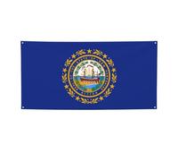 New Hampshire State Flag Print Party Decor,Migliori Bandiere Banner per Eventi,Disegni innovativi per forniture per feste di compleanno