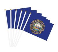 New Hampshire State flag Stampa Palmare Bandiera Pole Bandiere portatili Decor Eventi Versatile Uso Gruppo Attività
