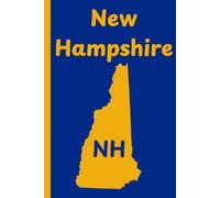 New Hampshire State Journal: NH, The Granite State, diary, notebook, travel log, notepad, 6x9" inch, 110 pages, college ruled.