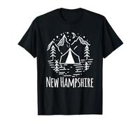 New Hampshire Tenda rustica da campeggio White Mountans Vacanza Maglietta