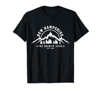 New Hampshire The Granite State EST. 1788 Montagne Regalo Maglietta