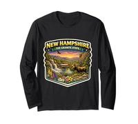 New Hampshire The Granite State Souvenir Memorabilia dei visitatori Maglia a Manica