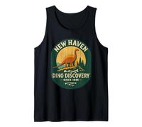 New Haven Dino Discovery Camicia Retro Fossil Park Connecticut Canotta