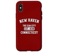 New Haven The Elm City Pride Connecticut Vintage Custodia per iPhone X/XS
