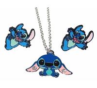 New Horizons Production - Orecchini e collana in metallo a forma di Lilo & Stitch della Disney