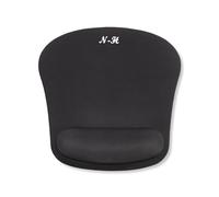 New Horrizon Tappetino per mouse con supporto per il polso con supporto per il polso tappetino per mouse con base antiscivolo in PU antiscivolo, comodo tappetino per mouse per computer, con supporto