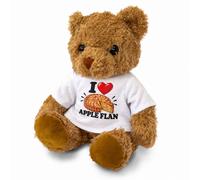 NEW - I LOVE APPLE FLAN - London Teddy Bears Orso Di Peluche 20 Cm Marrone