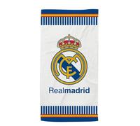 New Import - Asciugamani da spiaggia Real Madrid, 100% microfibra, asciugatura rapida e design esclusivo (140 x 70 cm)