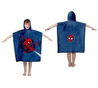 NEW IMPORT Poncho Spiderman Asciugamano per bambini | Asciugamano Spiderman tipo Poncho Infantile per Spiaggia o Piscina | Poncho Marvel Asciugamano in Cotone con Cappuccio