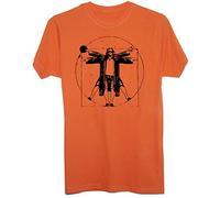 New Indastria T-Shirt Drugo Uomo Vitruviano Fan Art - Uomo-L - Arancione