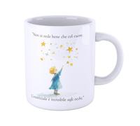 New Indastria Tazza frase l'Essenziale è invisibile regalo amore amicizia