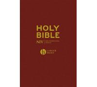 New International Vers NIV Larger Print Burgundy Hardback Bi (Copertina rigida)