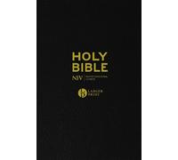 New International Version NIV Larger Print Black Leather Bible (Tascabile)