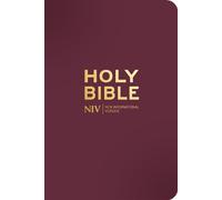 New International Version NIV Pocket Mulberry Bible with Gold Zip (Tascabile)