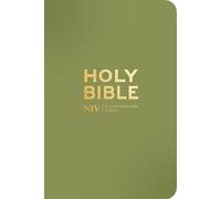 New International Version NIV Pocket Olive Green Bible with Gold Zip (Tascabile)