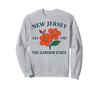 New Jersey Garden Flower State Motto Pride souvenir viaggio Felpa