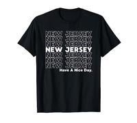 New Jersey Grocery Bag Thank You Funny State Gift Maglietta