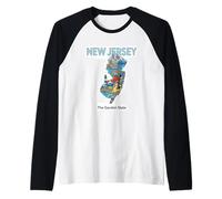 New Jersey, Lo Stato dei Giardini: Icone e Attrazioni Maglia con Maniche Raglan