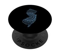 New Jersey Mappa Pattern USA America PopSockets PopGrip Adesivo