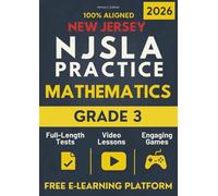 New Jersey NJSLA Test Prep Math Grade 3: A Stress-Free Approach to Third Grade Math: The Complete, New Jersey-Aligned Workbook That Turns Homework Frustration into Positive Practice.