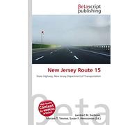 New Jersey Route 15: State Highway, New Jersey Department of Transportation