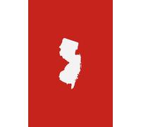 NEW JERSEY SCARLET AND WHITE - Premium Lined Journal | 6" x 9" | Soft Cover | 120+ Pages: A High-Quality Writing Notebook - Ideal for School, Work, or Thoughtful Gifts