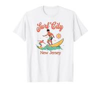 New Jersey Surfer Surf City NJ Surfing Vacanza al mare Maglietta
