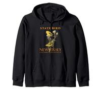 New Jersey Territory Bird Il cardellino orientale 2 Felpa con Cappuccio
