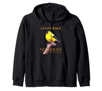 New Jersey Territory Bird Il cardellino orientale 3 Felpa con Cappuccio