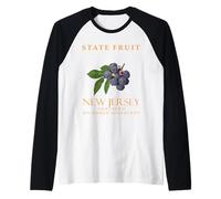New Jersey Territory Fruit Northern highbush mirtillo Maglia con Maniche Raglan