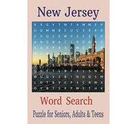 New Jersey Word Search Book: Word Searches about Cities, Landmarks, Sports, Food, and more..| Easy to read & Fun to Solve | 6x9 inches , 100 pages | Perfect idea for gift |